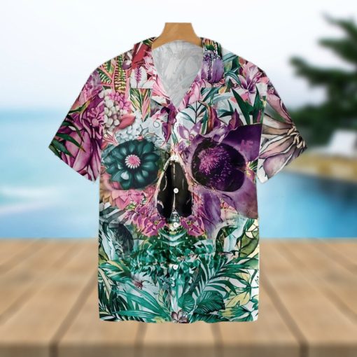 Summer Tropical Skull Pattern Tropical Hawaiian Shirt For Men And Women