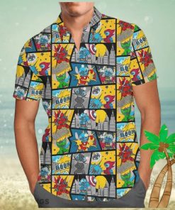 Superhero Stitch Comic Book Disney Lovers Hawaiian Shirt