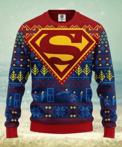 Supermans Ugly Christmas Ugly Sweater Superhero Ugly Xmas