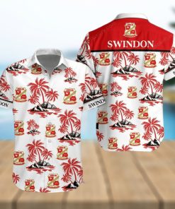 Swindon Town Button Up Shirt Hawaiian Shirt