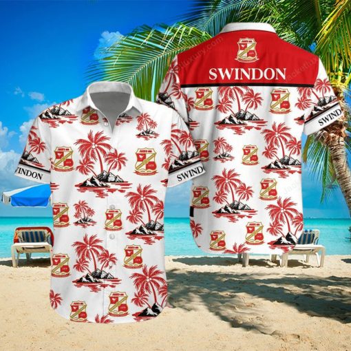 Swindon Town Button Up Shirt Hawaiian Shirt