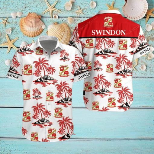 Swindon Town Button Up Shirt Hawaiian Shirt