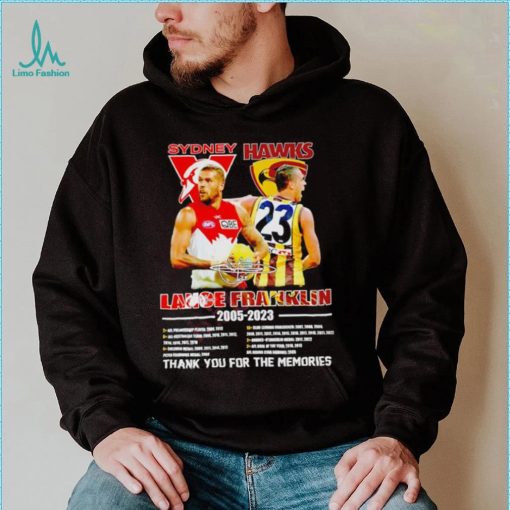 Sydney Lance Hawks Franklin 2005 2023 thank you for the memories signature shirt
