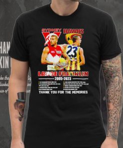 Sydney Lance Hawks Franklin 2005 2023 thank you for the memories signature shirt