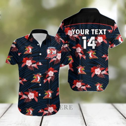 Sydney Roosters Personalized NRL 2023 Tropical Hawaiian Best Gift For Men And Women Fans hawaiian shirt