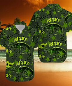 T Rex Green Hawaiian Shirts