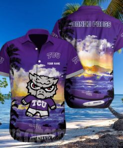 TCU Horned Frogs NCAA Custom All Over Print Unisex Hawaiian Shirt