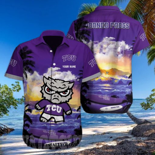 TCU Horned Frogs NCAA Custom All Over Print Unisex Hawaiian Shirt