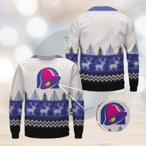 Taco Bell Christmas All Over Print Ugly Sweater