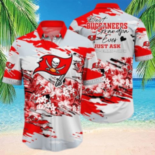 Tampa Bay Buccaneers Custom Hawaiian Shirt   Short  T Shirt Hawaiian Pattern Print Style