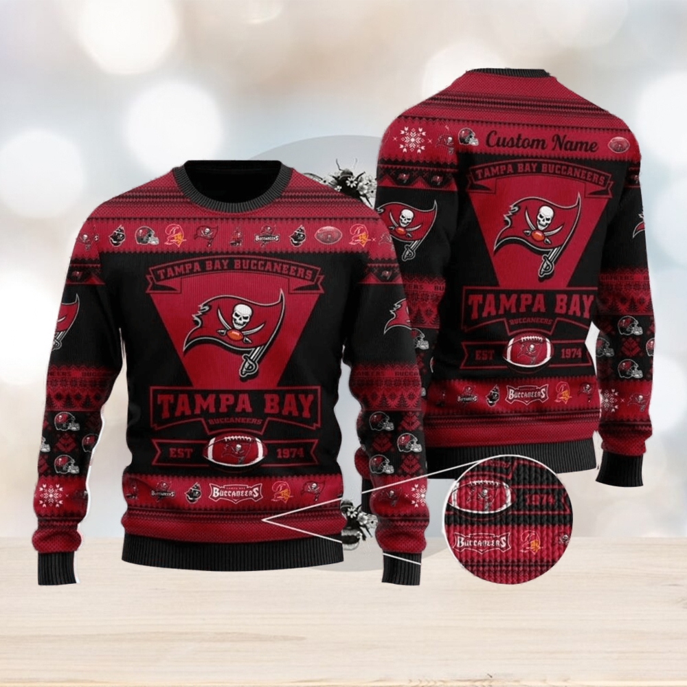 Tampa Bay Buccaneers Personalized Ugly Christmas Sweate - Limotees