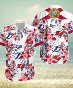 Tampa Bay Buccaneers  Tampa Bay Lightning  Tampa Bay Rays Hawaiian Shirt