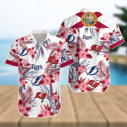 Tampa Bay Buccaneers  Tampa Bay Lightning  Tampa Bay Rays Hawaiian Shirt