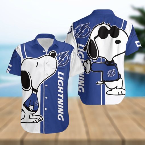 Tampa Bay Lightning Snoopy Lover 3D Printed Hawaiian Shirt