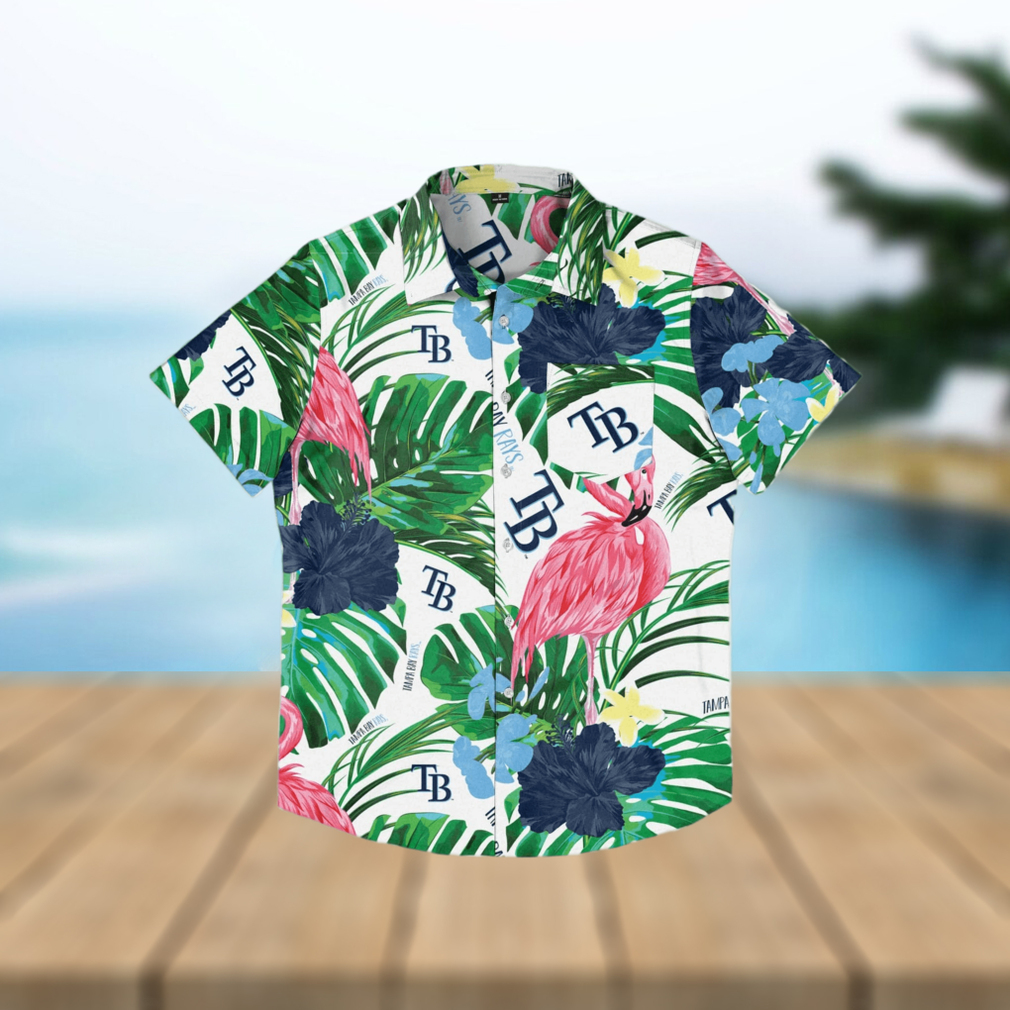 Tampa Bay Rays Flamingo Button Up Shirt - Limotees