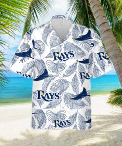 Tampa Bay Rays Palm Leaves Pattern Aloha Hawaiian Shirt