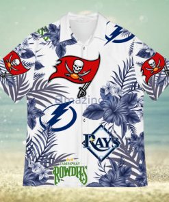 Tampa Bay Sport Teams Hawaiian Buccaneers Tampa Bay Rays Tampa Bay Lightning Rowdies Hawaiian Shirt For Fans