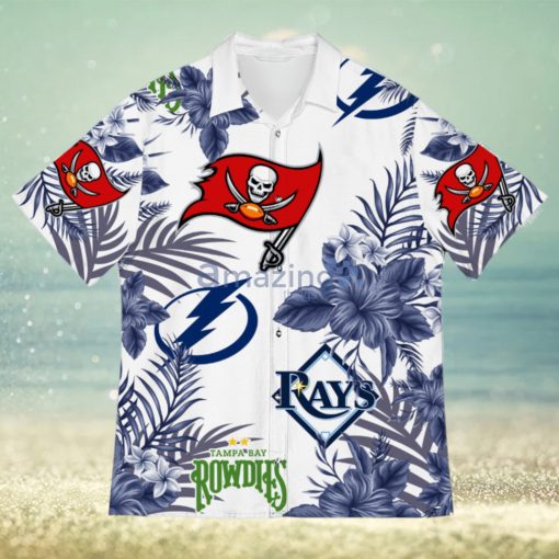 Tampa Bay Sport Teams Hawaiian Buccaneers Tampa Bay Rays Tampa Bay Lightning Rowdies Hawaiian Shirt For Fans