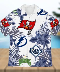 Tampa Bay Sport Teams Hawaiian Buccaneers Tampa Bay Rays Tampa Bay Lightning Rowdies Hawaiian Shirt For Fans