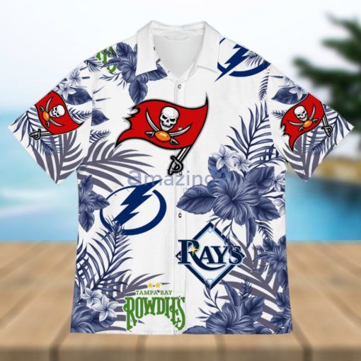 Tampa Bay Sport Teams Hawaiian Buccaneers Tampa Bay Rays Tampa Bay Lightning Rowdies Hawaiian Shirt For Fans