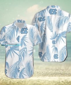 Tar Heels Palm Leaf Texture Hawaiian Shirt