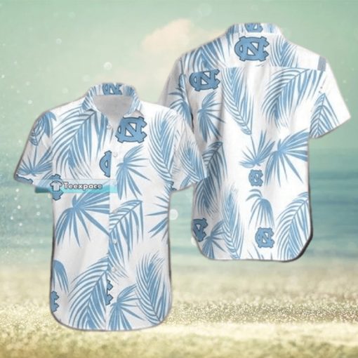 Tar Heels Palm Leaf Texture Hawaiian Shirt