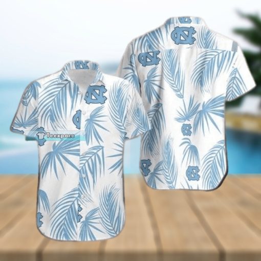 Tar Heels Palm Leaf Texture Hawaiian Shirt