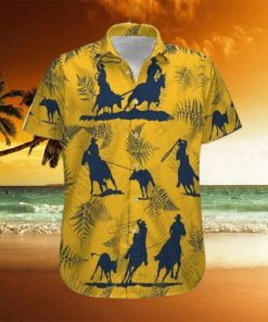 Team Roping Cowboy Yellow Unisex Hawaiian Shirts