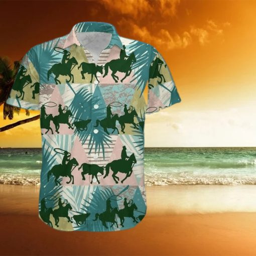 Team Roping Hawaiian Aloha Shirts Or Beach Women Shorts hawaiian shirt