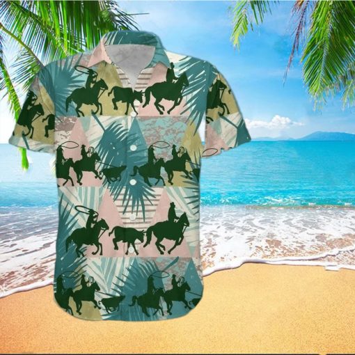 Team Roping Hawaiian Aloha Shirts Or Beach Women Shorts hawaiian shirt