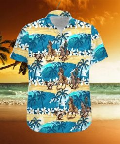 Team Roping Wave Sea Hawaiian Shirts