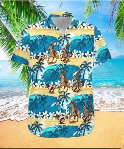 Team Roping Wave Sea Hawaiian Shirts