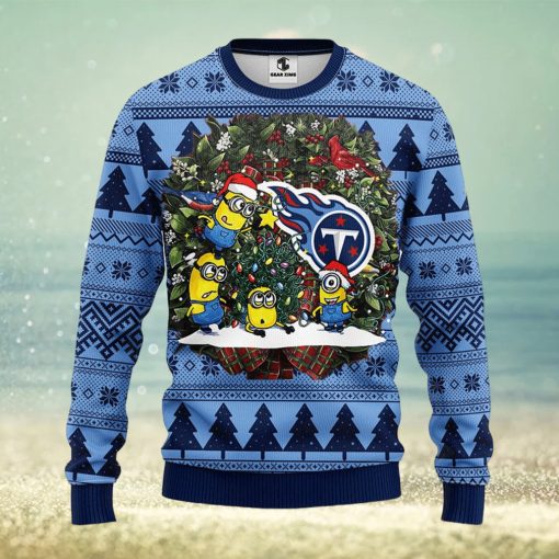 Tennessee Titans Minion Christmas Ugly Sweater