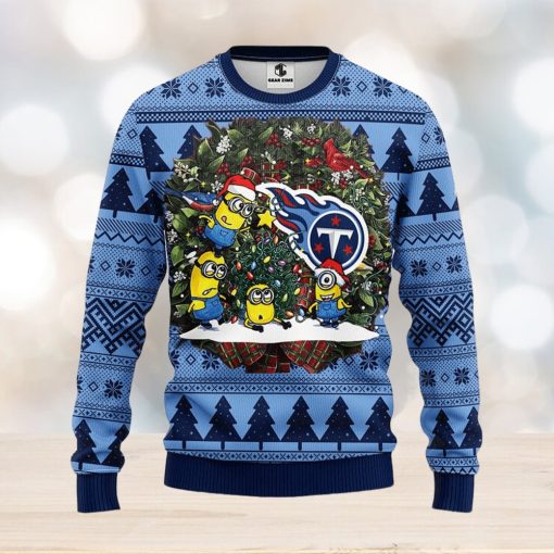 Tennessee Titans Minion Christmas Ugly Sweater