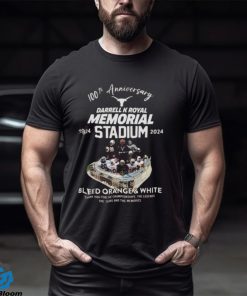 Texas Longhorns Darrell K Royal Memorial Stadium 100th Anniversary 1924 2024 Memories Shirt