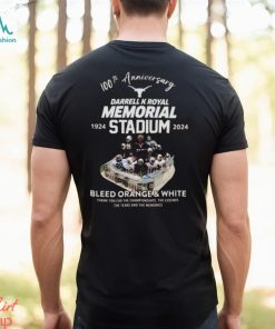 Texas Longhorns Darrell K Royal Memorial Stadium 100th Anniversary 1924 2024 Memories Shirt