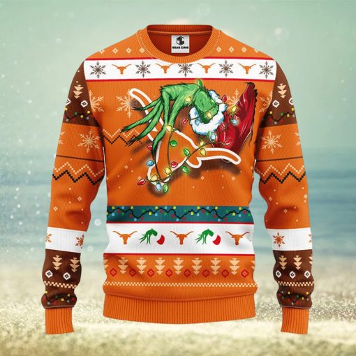 Texas Longhorns Grinch Christmas Ugly Sweater