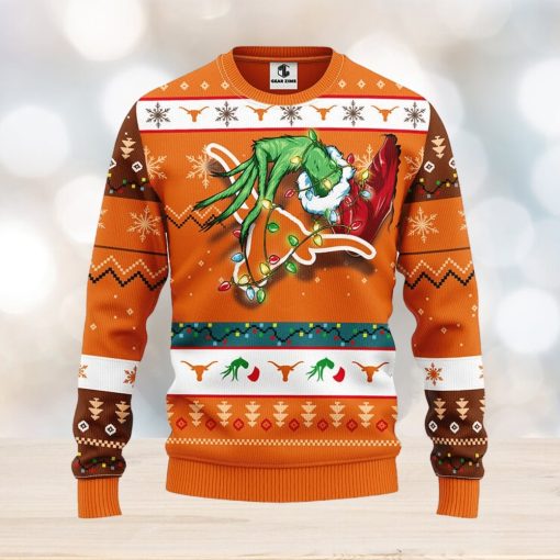 Texas Longhorns Grinch Christmas Ugly Sweater