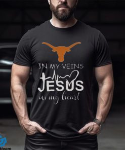 Texas Longhorns Logo 2023 In My Veins Jesus In My Heart shirt