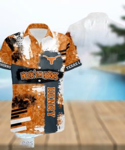 Texas Longhorns Ncaa2 Short Sleeve Aloha Hawaiian Shirt