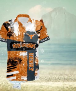 Texas Longhorns Ncaa2 Short Sleeve Aloha Hawaiian Shirt