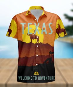 Texas Retro Style Travel Summer 3D Hawaiian Shirt Gift For Men And Women Fans