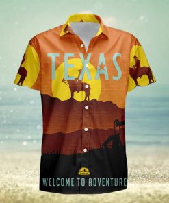 Texas Retro Style Travel Summer 3D Hawaiian Shirt Gift For Men And Women Fans