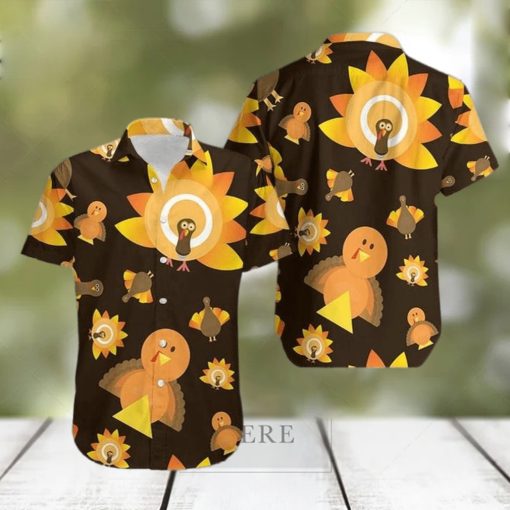 Thanksgiving Turkey Sun Hawaiian Shirt