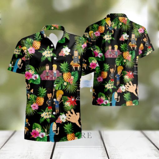 The Beavis And Butt Head Tv Show Summer Party Set 3D Hawaiian Shirt And Short Gift For Men And Women