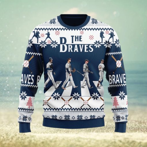 The Braves Walking Abbey Road Ugly Christmas Sweater Christmas Gift For Men And Women