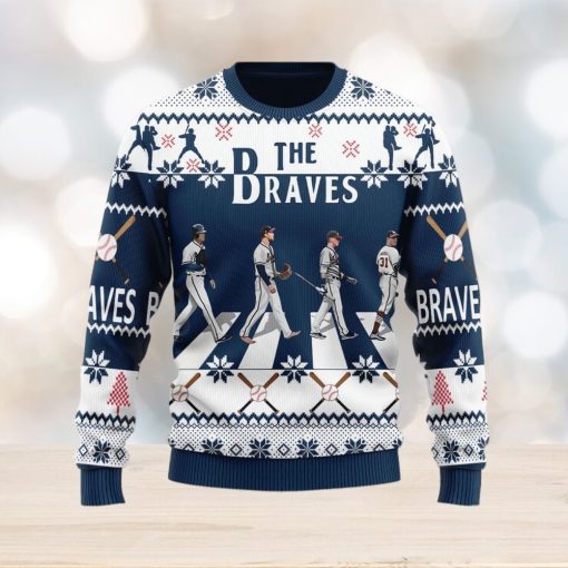 The Braves Walking Abbey Road Ugly Christmas Sweater Christmas Gift For Men And Women