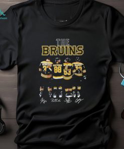 The Bruins best players signatures shirt