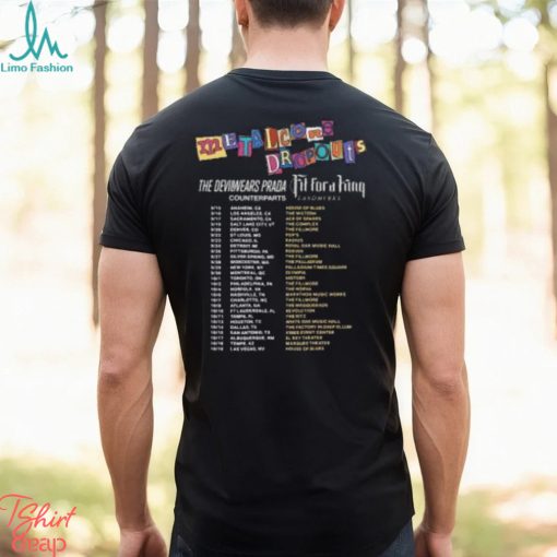The Devil Wears Prada Metalcore Dropouts 2023 Tour Dates Merch, The Devil Wears Prada And Fit For A King Metalcore Dropouts Summer & Fall 2023 North American Tour Shirt
