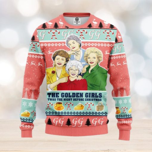 The Golden Girls Twas The Night Before Christmas AOP Print Christmas Ugly Sweater For Men Women